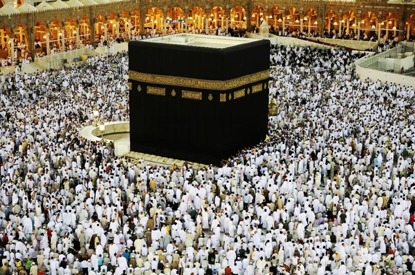 Makkah kaaba pielgrzymki muzułmanów — Zdjęcie stockowe