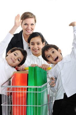 Çocuk alışveriş anne