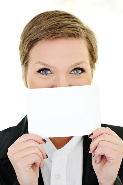 Mujer con concepto de boca grande —  Fotos de Stock