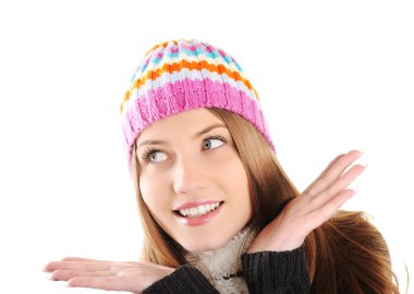 mutlu kış güzel kız