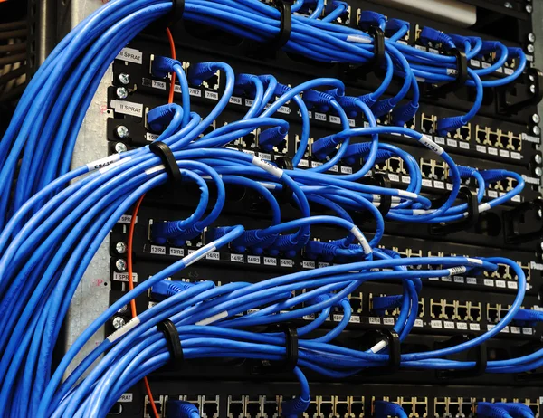 Server room with equipments — Stock Photo, Image