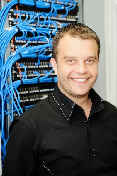 Administrator at server room — Stock Photo, Image