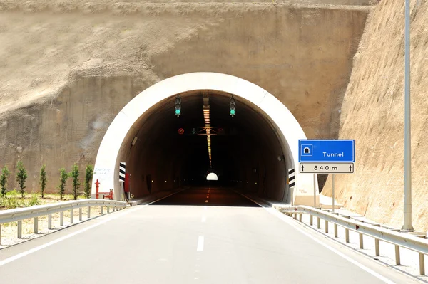 Túnel automático, carretera de alta velocidad — Foto de Stock