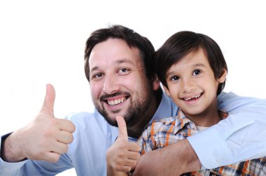 Mutlu baba ve oğul