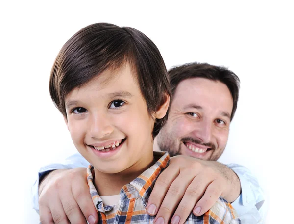 Happy father and son Stock Picture
