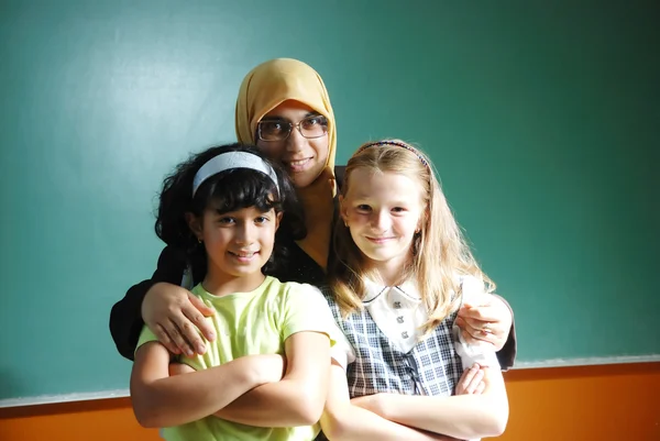 Eine Lehrerin muslimische Frau — Stockfoto