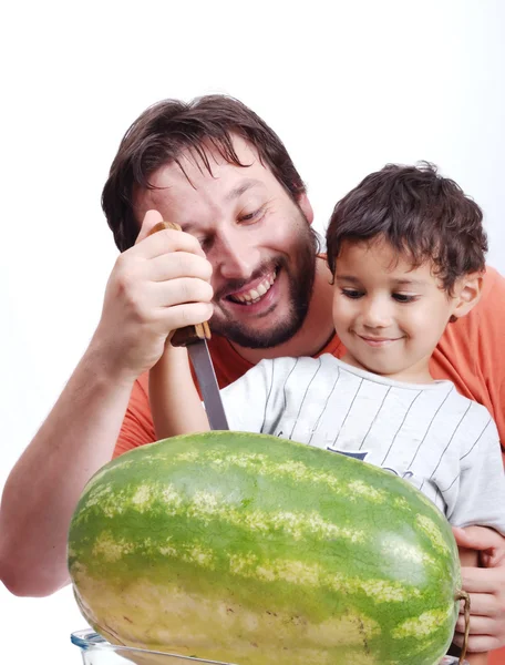 Glücklicher Vater und Kind — Stockfoto