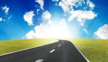 yol, senin için muhteşem futuristik arka plan!