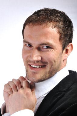 genç adam poz