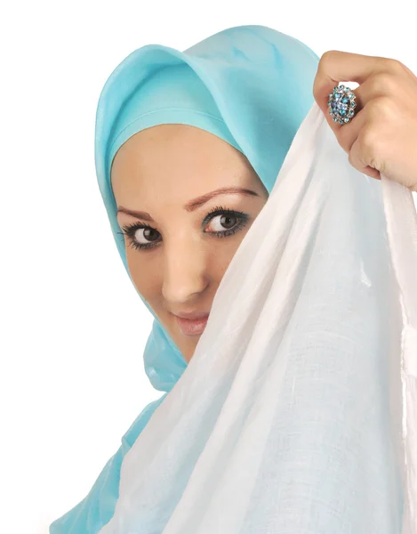 Szép muszlim divat lány — Stock Fotó