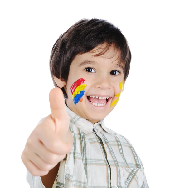 Thumb up, colors up! — Stock Photo, Image