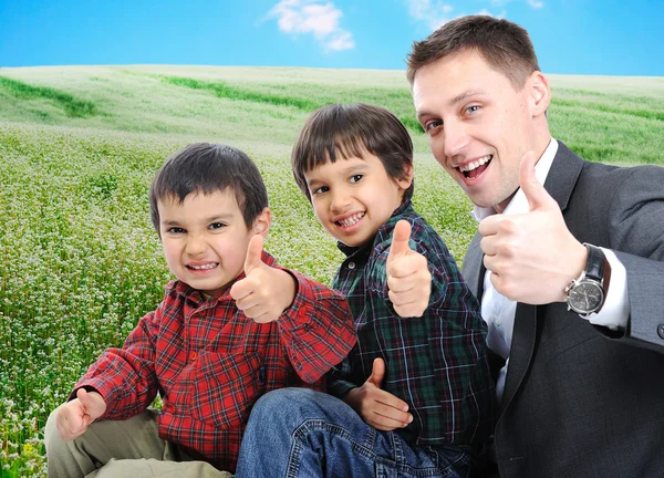 Familia feliz Fotos de stock