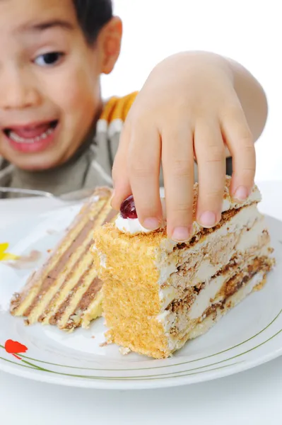 Süße Kuchen isoliert auf weiß — Stockfoto