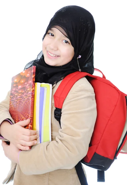 Muslim schoolgirl — Stock Photo, Image