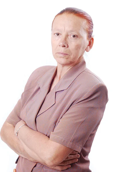 Portrait of middle aged white woman — Stock Photo, Image