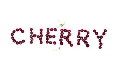 Beyaz üzerine kiraz