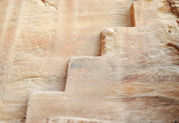 Äldsta rock trappor, gamla nabatian kultur, petra, Jordanien — Stockfoto