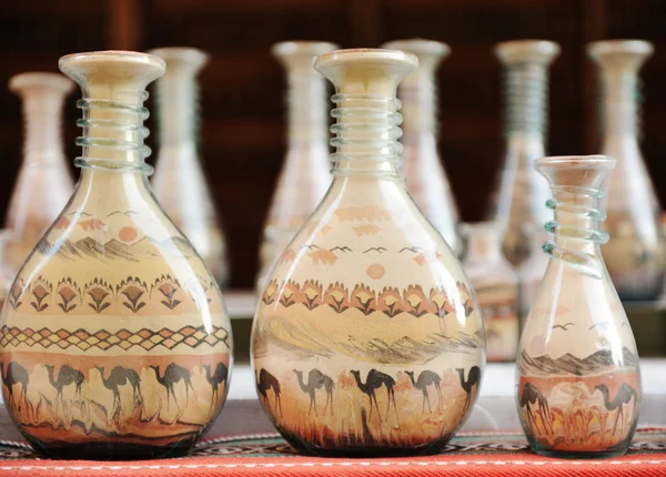 Souvenirs - botellas con arena de colores — Foto de Stock