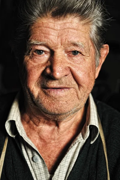 Elderly man, portrait — Stock Photo, Image