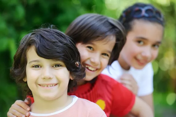 Group of children outside Royalty Free Stock Images