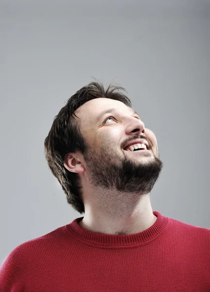 Boldog ember portré — Stock Fotó