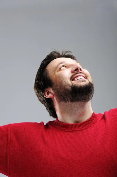 Gelukkig man portret — Stockfoto