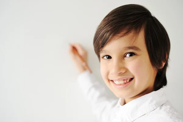 Retrato de primer plano del niño —  Fotos de Stock