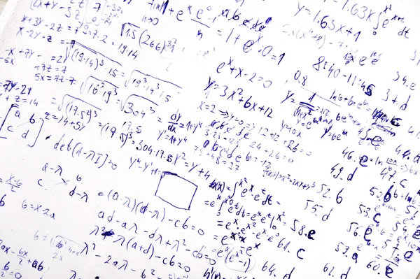 Hausaufgaben-Mathematik — Stockfoto