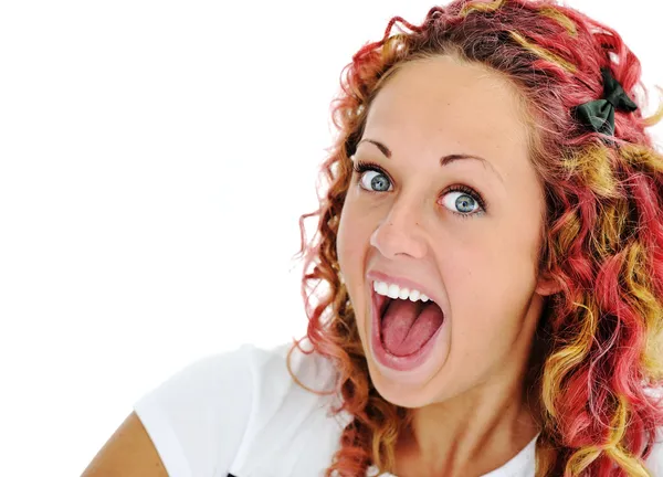 Excited girl — Stock Photo, Image