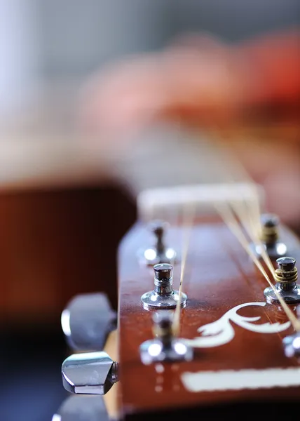 Close up of classic guitar with shallow depth of field Stock Image