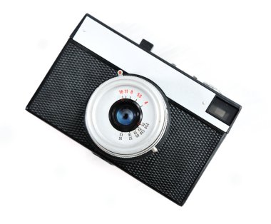 izole retro eski fotoğraf makinesi