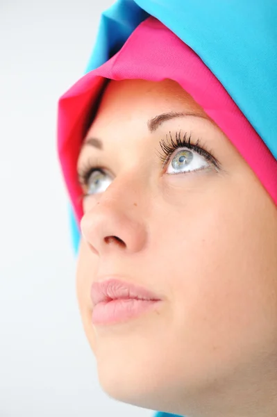 Muslim girl expectation — Stock Photo, Image