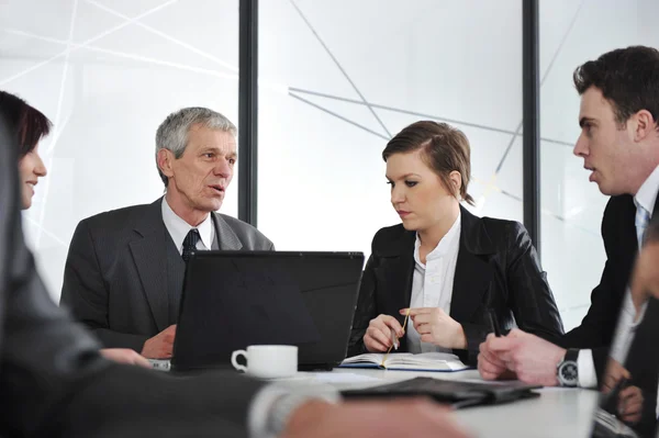 Group of business having a discussion in office — Stock Photo, Image