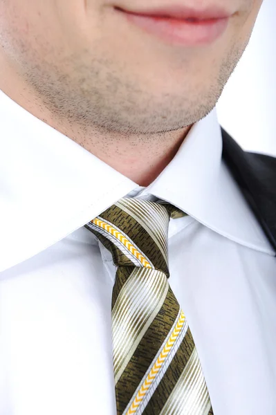 Takım elbise ve kravatlı bir adam — Stok fotoğraf