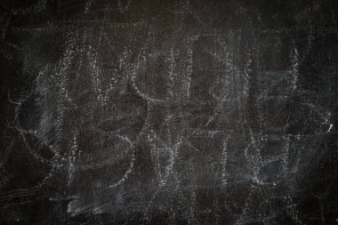 Tebeşir siyah tahtasında boş kopyalama alanı