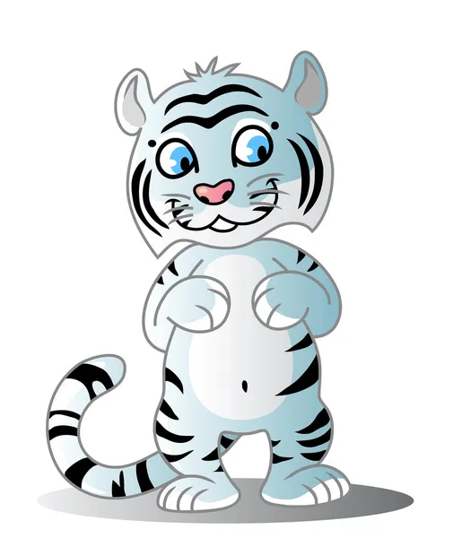 Białego tygrysa cub — Zdjęcie stockowe