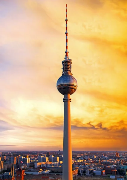 Torre de televisão de Berlim — Fotografia de Stock
