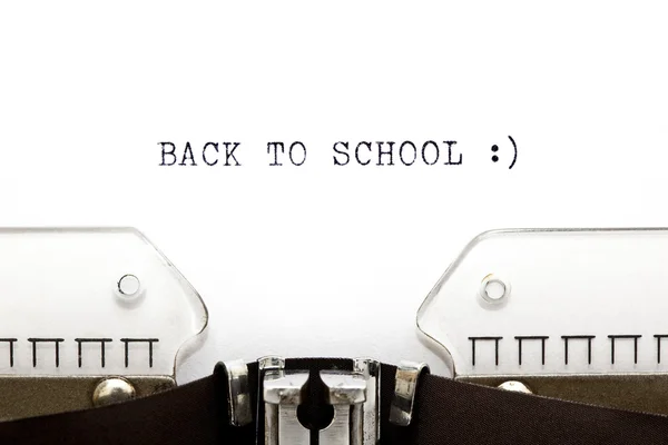 Machine à écrire Retour à l'école — Photo