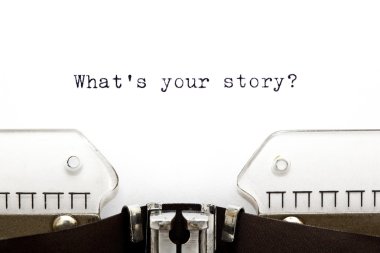 Typewriter What is Your Story clipart