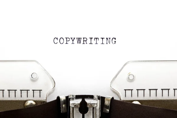 Daktilo copywriting — Stok fotoğraf