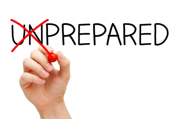 Prepared Not Unprepared — Stock Photo, Image
