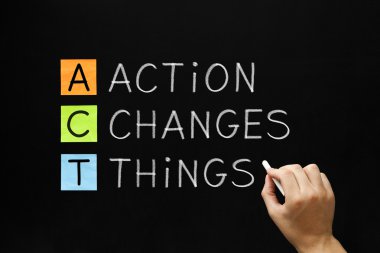Action Changes Things Acronym clipart