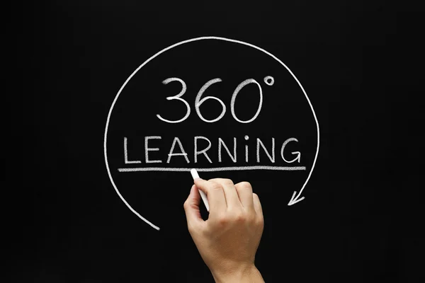 Conceito de aprendizagem de 360 graus — Fotografia de Stock