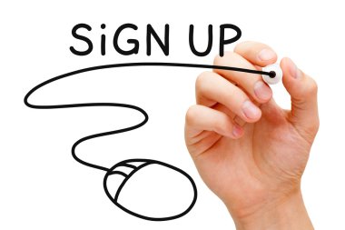 Sign Up Concept clipart