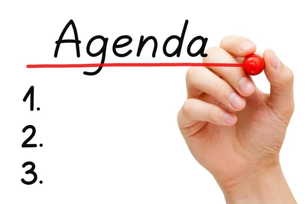 Agenda Concept — Stock Photo, Image