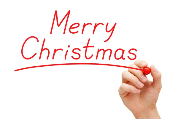 Merry Christmas Red Marker — Stock Photo, Image