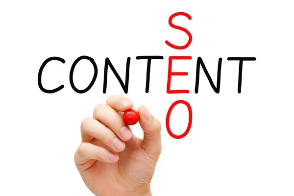 Crucigrama SEO de contenido — Foto de Stock