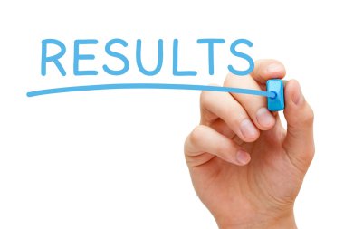Results Blue Marker clipart