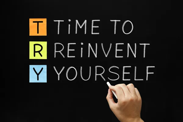 TRY - Time to Reinvent Yourself — Stock Photo, Image