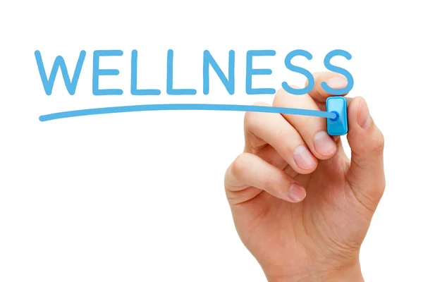 Wellness Blue Marker — Stock Photo, Image